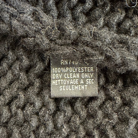 Anthropologie Maeve Susannah 3D Heart Cardigan Sweater Black Pink OS - Picture 7 of 9